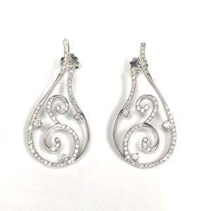 E01930 - 18-Karat White Gold Diamond Earring