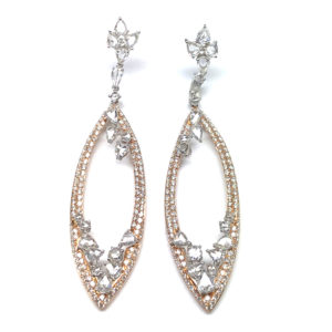 E03803 - 18-Karat Rose Gold Diamond Earring
