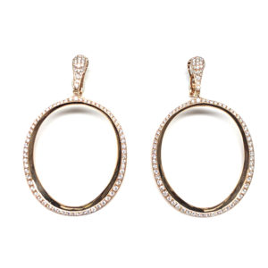 E04276 - 18-Karat Rose Gold Diamond Earring