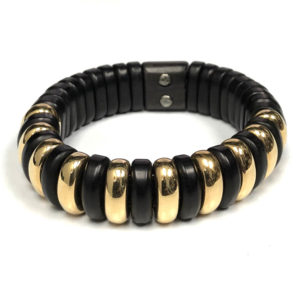 B02715-18-Karat Yellow Gold Wood Bracelet