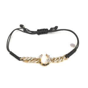 B02756-18-Karat Yellow Gold Diamond Cord Bracelet