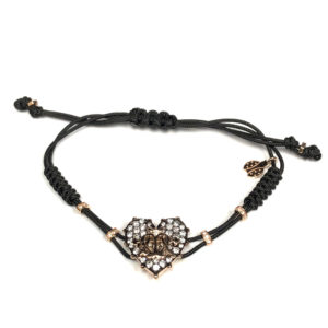 B02758-18-Karat Rose Gold Diamond Cord Bracelet