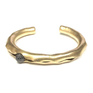 B02762-18-Karat Yellow Gold Black Diamond Bracelet