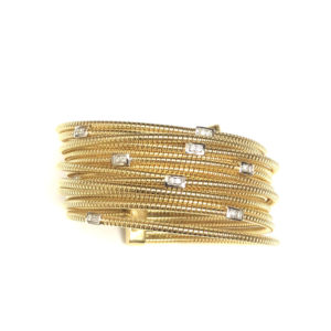 B02764-18-Karat Yellow Gold Diamond 7-strands Bracelet