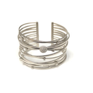 B02765-18-Karat White Gold Diamond Bracelet