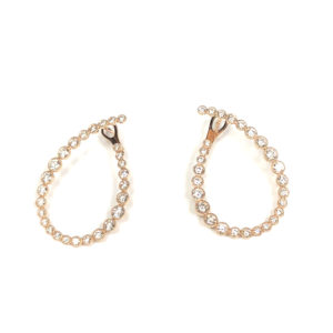 E04835-18-Karat Rose Gold Diamond Earring