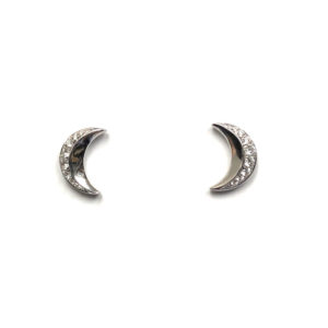 E04976-18-Karat White Gold Diamond Earring