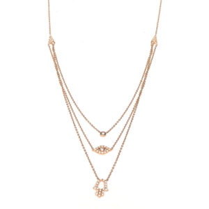 N/L03293-18-Karat Rose Gold Diamond Chain