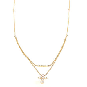 N/L03302-18-Karat Yellow Gold Diamond  Chain