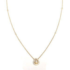 N/L03306-18-Karat Yellow Gold Diamond Chain
