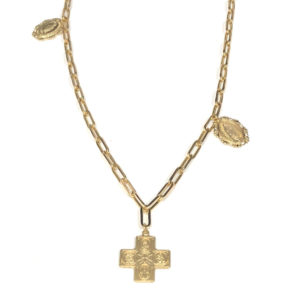N/L03327-18-Karat Yellow Gold Chain With Charms