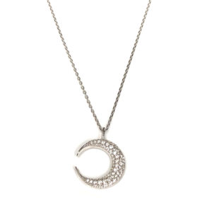 N/L03334-14-Karat White Gold Diamond Chain