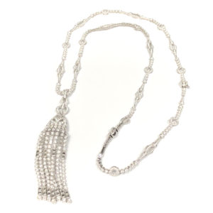 N/L03379-18-Karat White Gold Diamond Necklace