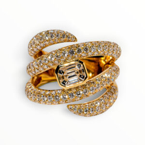 18kt Yellow Gold Diamond Wrap Ring
