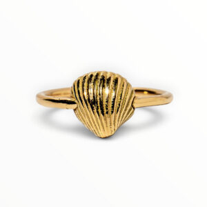 18kt Yellow Gold Scallop Shell Ring