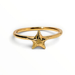 18kt Yellow Gold Starfish Ring