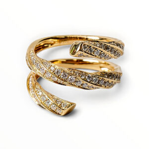 18kt Yellow Gold Diamond Wrap Ring